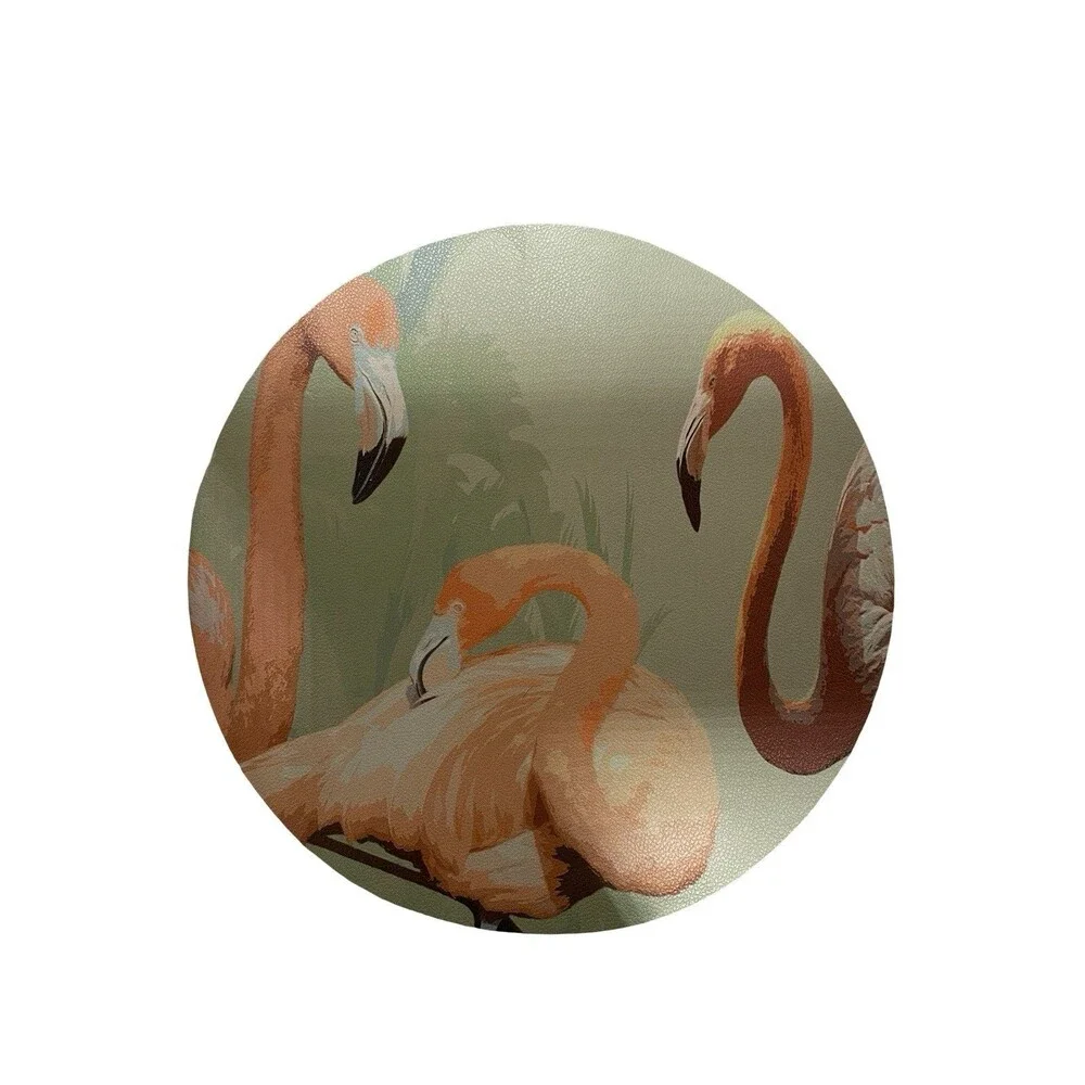 Palm Springs Granada Flamingo Beach Chic Luxury Placemats Set of 6 Vegan Leather